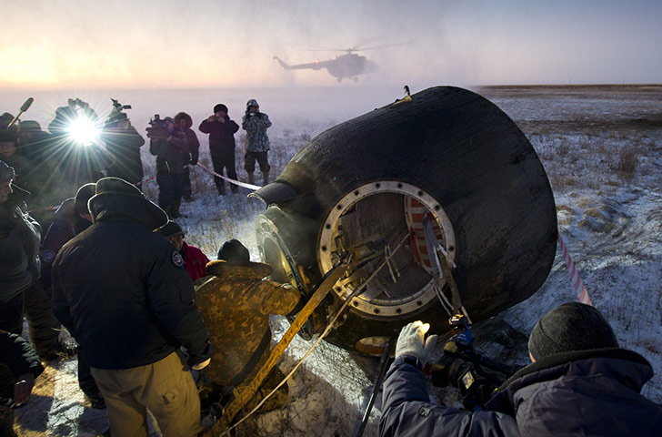 Month in Space: ISS Expedition 29 Crew Members Return Safely To Earth