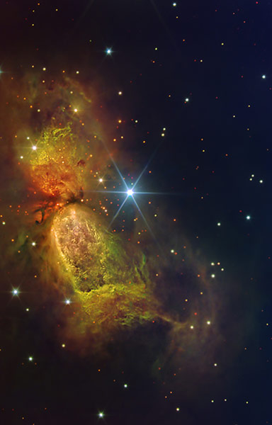 Month in Space: The hourglass-shaped nebula Sharpless