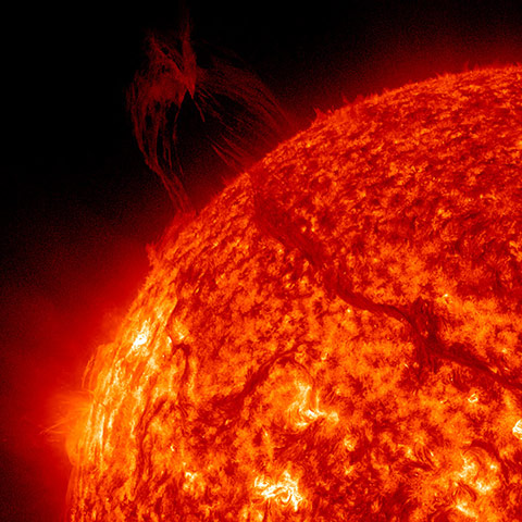 Month in Space: filament on the sun