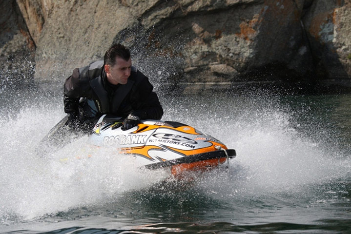 Mikhail Prokhorov: Mikhail Prokhorov on a jet ski