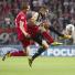 Man Utd targets: Luuk de Jong of FC Twente Enschede tussles with Javi Garcia of Benfica