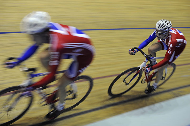 Team Pursuit Boot Camp: Steven Burke and Sam Harrison pair up in the morning