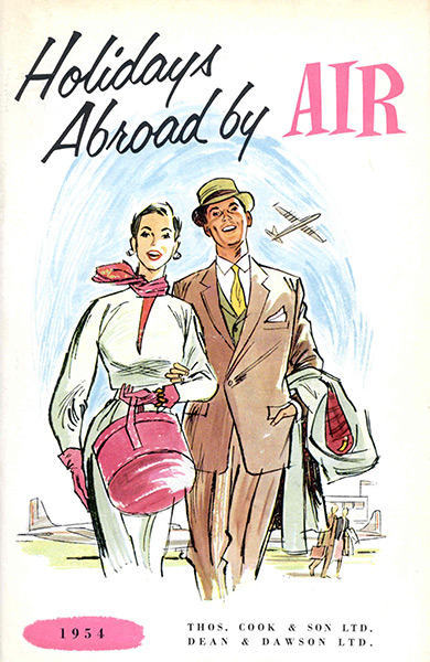 Thomas Cook: Holidays Abroad by Air brochure  from 1954
