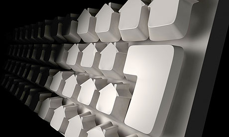 Computer keyboard with house shaped keys