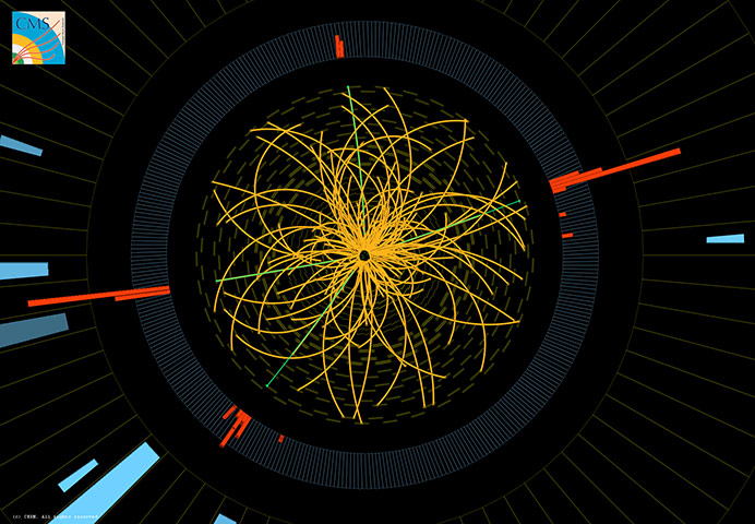  Year in Science: CERN : Candidate events in the CMS Standard Model Higgs Search