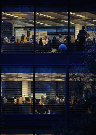 Week in Business: Royal Bank of Scotland employees in the company headquarters