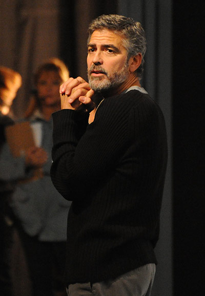 Seven Days on Stage: George Clooney speaks at the Hope For Haiti Now