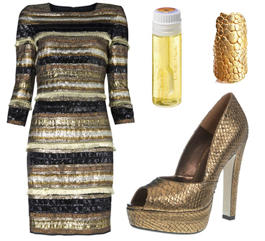 Key trends: Gold & Tux: Dress