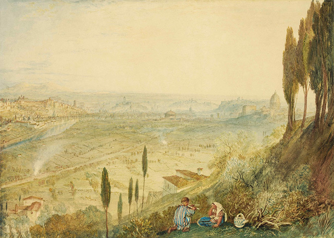 art gifts to the nation: JMW Turner, Rome From Monte Mario