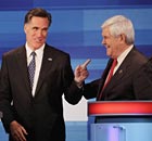 Gingrich Romney debate