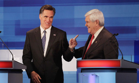 Gingrich Romney debate