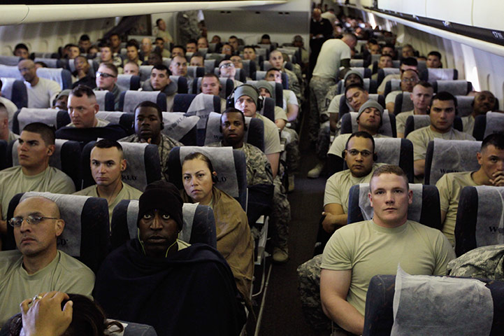 24 hours: Troops Fly Home From Kuwait TO Texas after U.S. Forces Leave Iraq