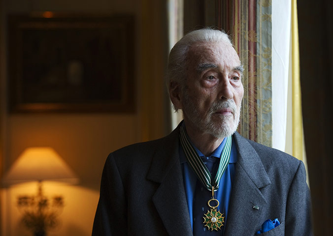 24 hours: Christopher Lee with Insignia of Commandeur de L'Ordre des Arts et Lettres