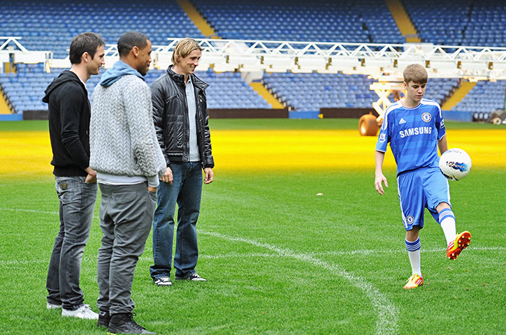 Week in music: Justin Bieber Visits Stamford Bridge