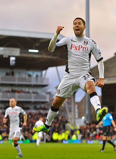 football: Fulham's Dempsey
