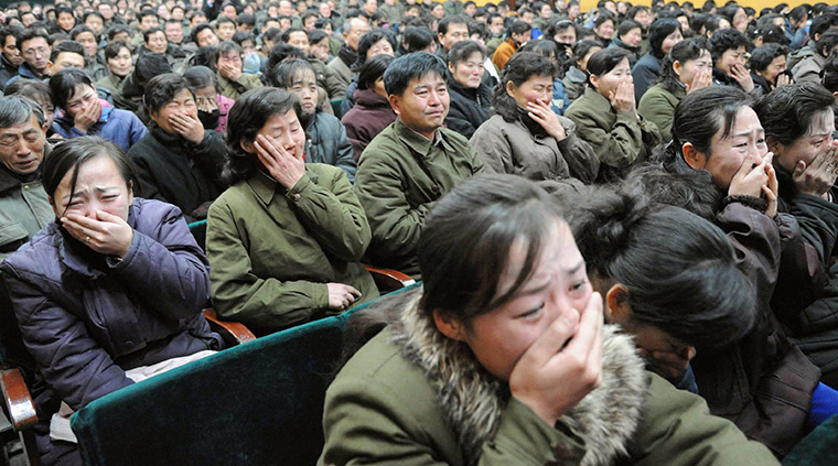 Kim Jong il death: People in Pyongyang mourn over the death of Kim Jong-il