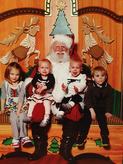Bad Santa: Tigerlily, Lyra, Scarlett and Sterling Barnes