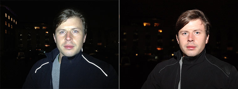 iPhone vs Canon: flash