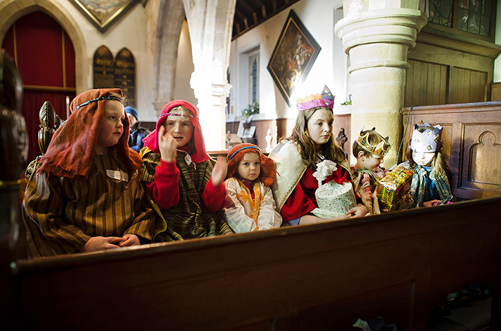 24 hours in pictures: Childrens Christmas Nativity at St Mary's Church, Myton Village