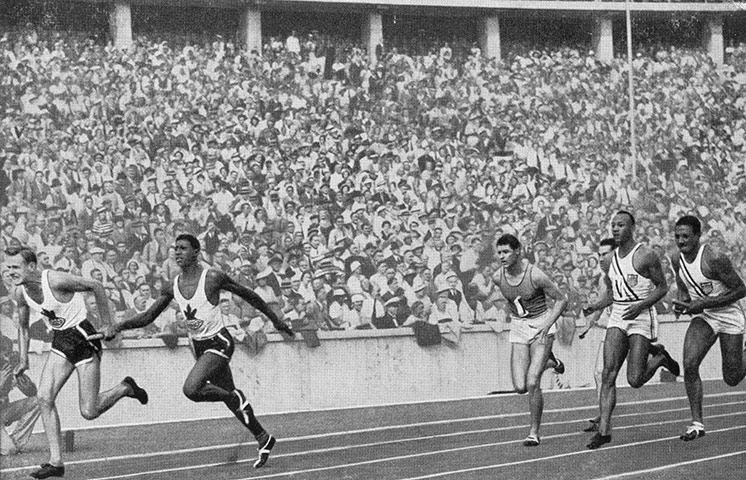 Jesse Owen: 1936 Olympic 4x100m Relay Race