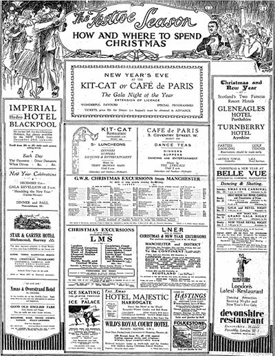 Christmas adverts: Where to spend Christmas ad 1927