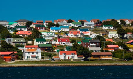 View of Stanley from the Harbour, Falkland Islands.. Image shot 02/2008. Exact date unknown.