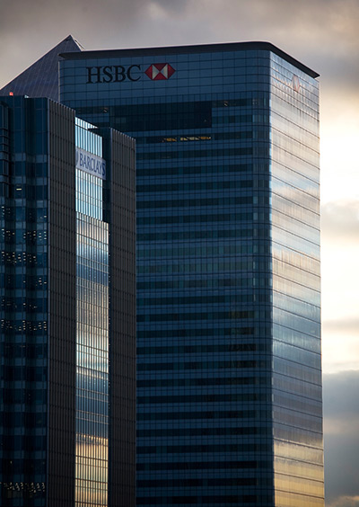 Week in Business: HSBC and Barclays bank buildings in London's Canary Wharf