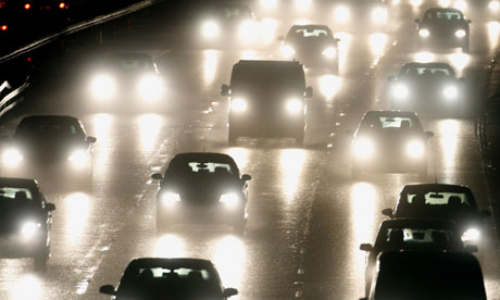 The M6 motorway in Knutsford