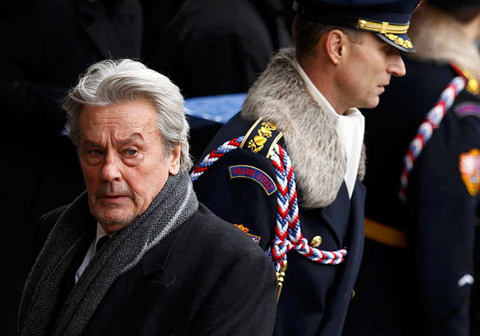 vaclav havel funeral: Alain Delon