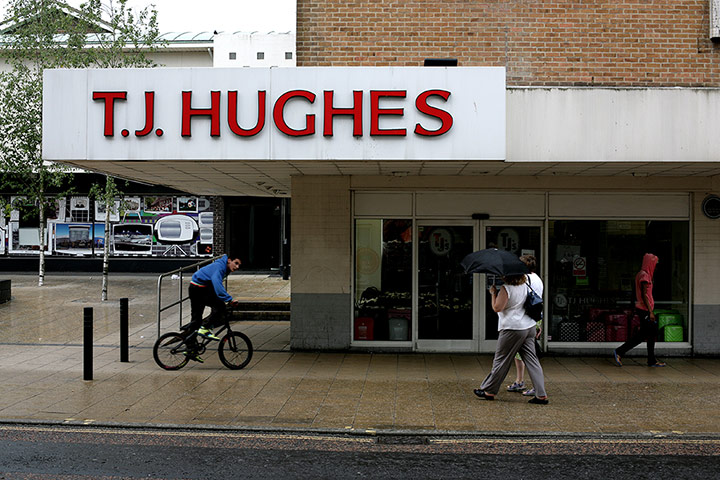 Review 2011: companies: TJ Hughes shop in Crawley, Sussex