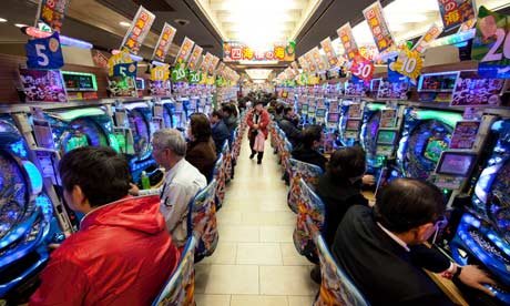 A Pachinko parlour in Japan