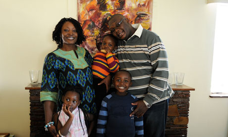 African middle class family in Lusaka