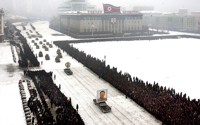 Kim Jong-il funeral: The funeral procession in Pyongyang