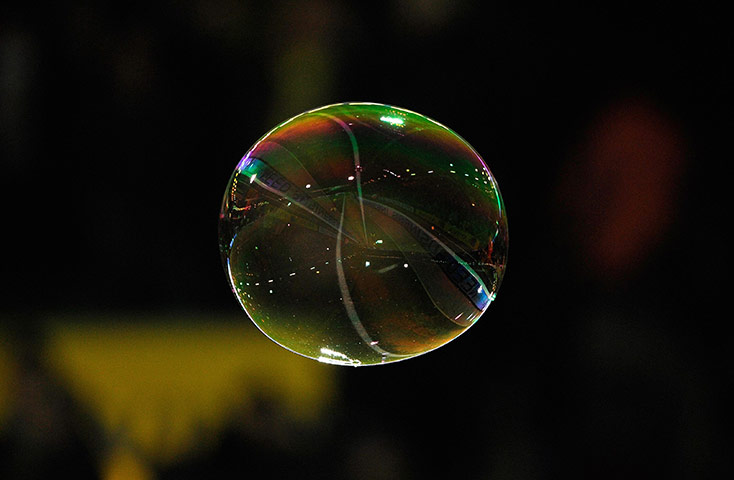 pictures of the week: A bubble before the start of Tottenham Hotspur's against Norwich City