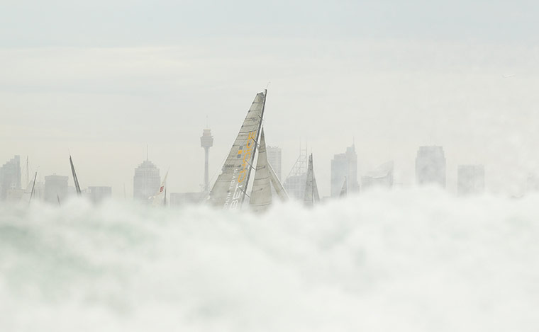 pictures of the week: 'Lahana' sails Sydney Harbour during the 2011 Sydney To Hobart race