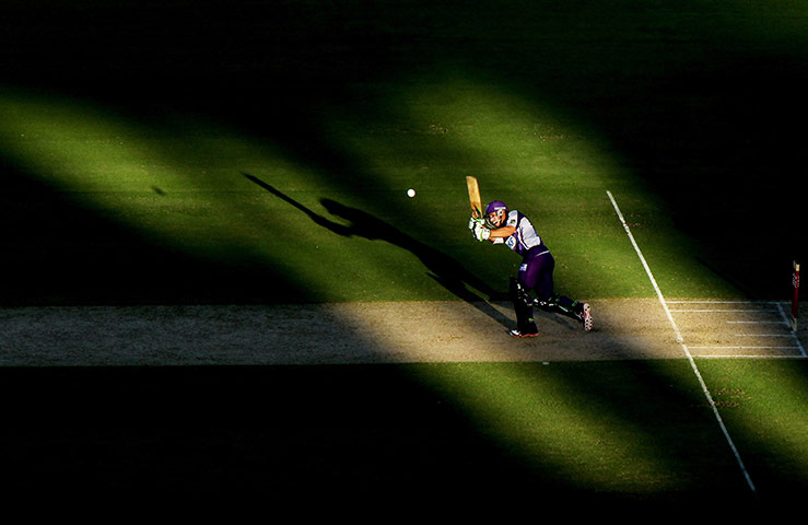 pictures of the week: Phil Jaques of the Hurricanes bats during a T20 Big Bash League match