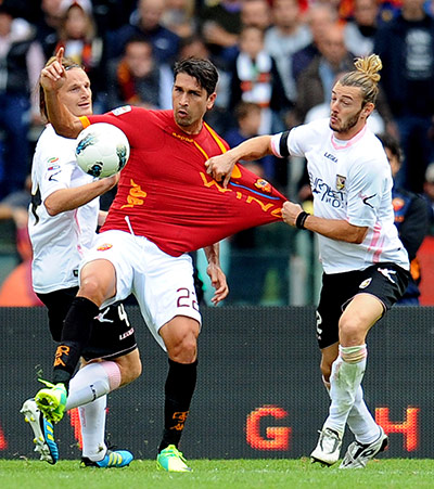 football: AS Roma vs US Palermo