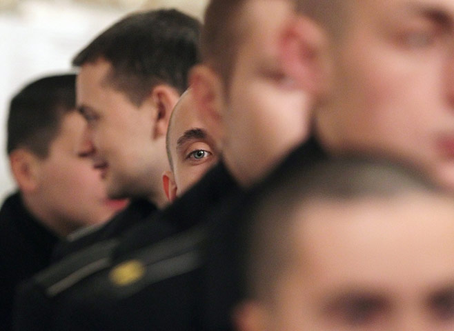 russia elections: Kronstadt naval base 