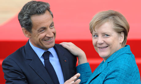 Nicolas Sarkozy and Angela Merkel