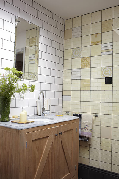 Brighton house: bathroom tiles