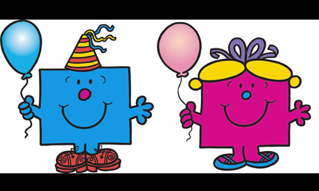Mr Men characters Mr Birthday and Little Miss Birthday