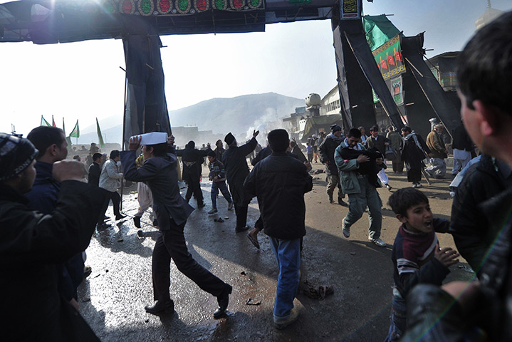 Kabul bombing: running from the shrine