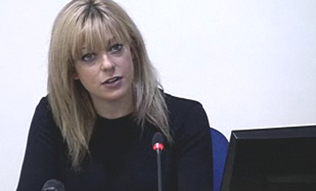 Charlotte Harris at the Leveson inquiry
