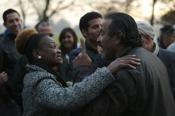 from the agencies: People argue at Speakers' Corner in Hyde Park