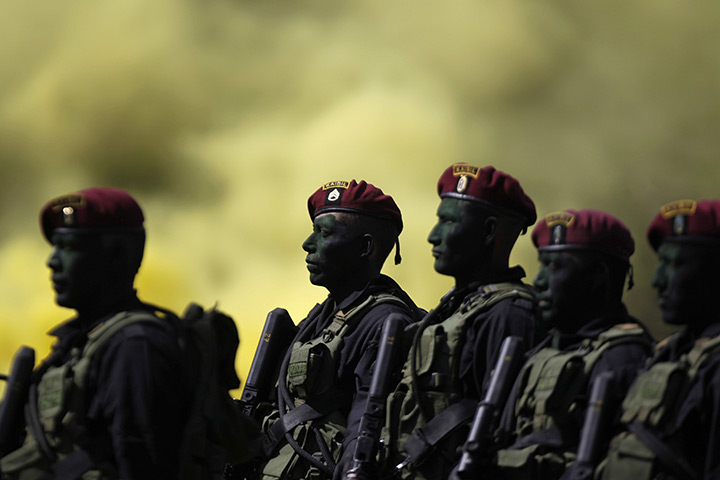 24 hours in pictures: Poptum, Guatemala: Kaibiles, members of Guatemala's special forces