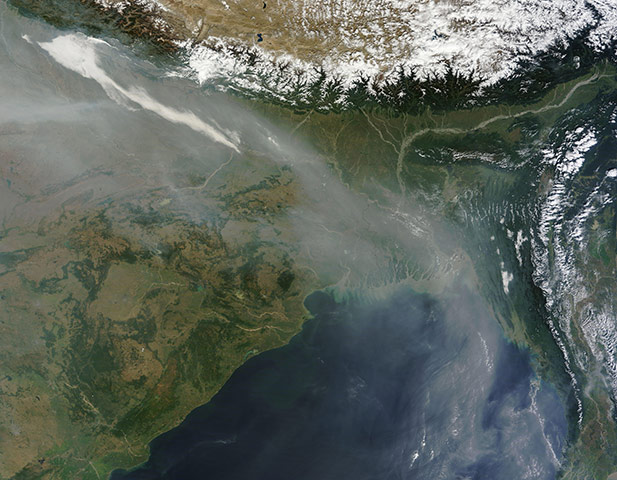 Satellite Eye on Earth: Haze over Bangladesh and the Bay of Bengal