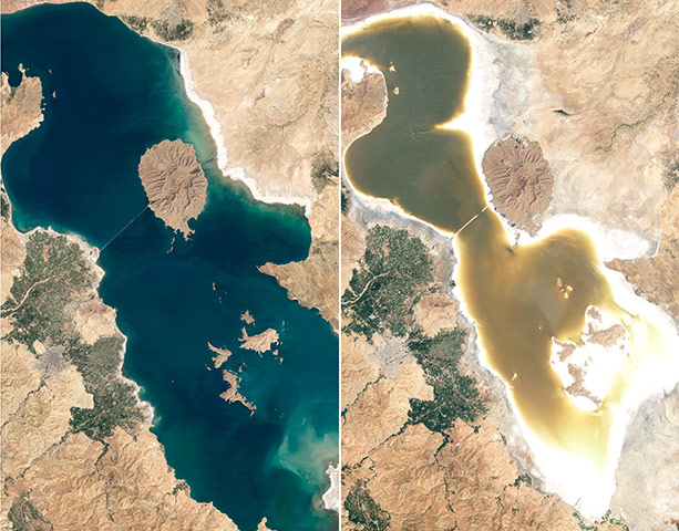 Satellite Eye on Earth: Lake Orumiyeh in Iran