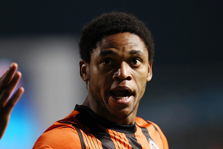 wednesday Champ League: Donetsk's Luiz Adriano celebrates after scoring against APOEL Nicosia