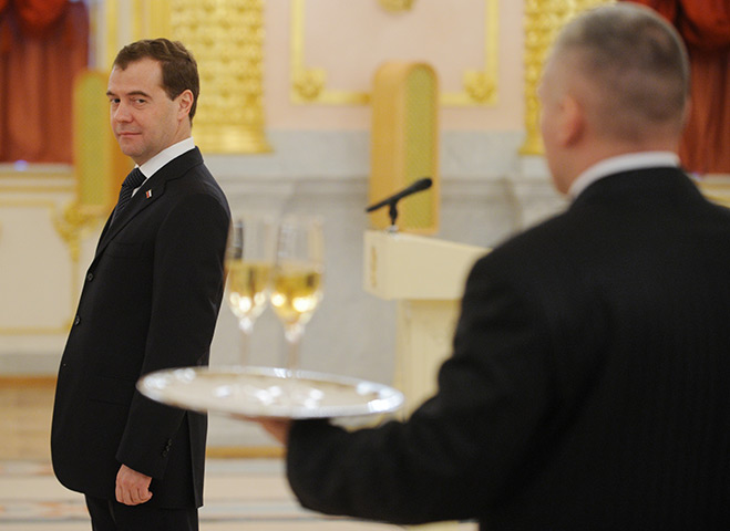 24 hours in pictures: President Dmitry Medvedev