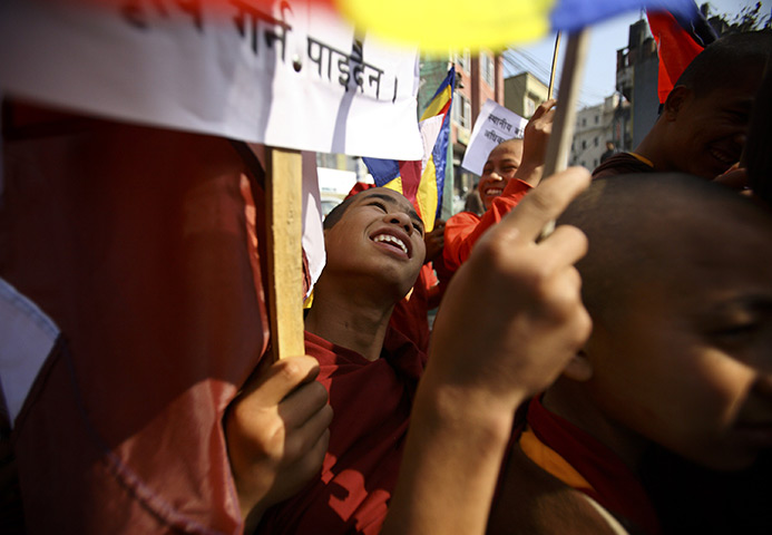24 hours in pictures: Peace rally in Kathmandu
